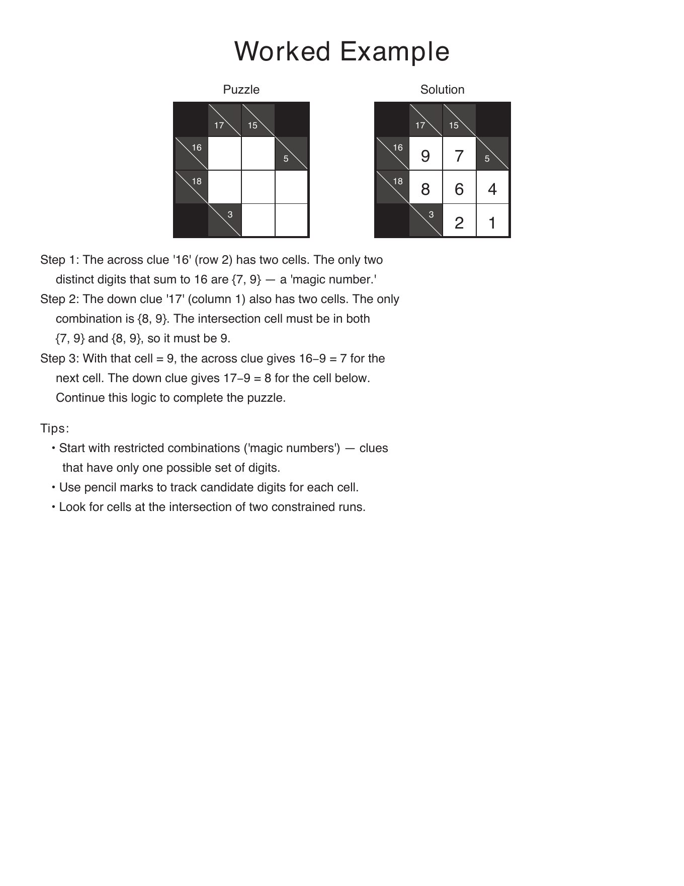 Gridworks Kakuro — interior page 2